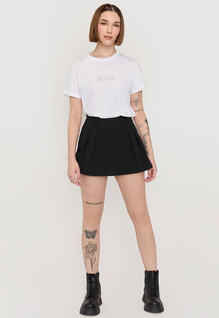 Polera Mujer Fun Oversize Blanco M/C Corona-3