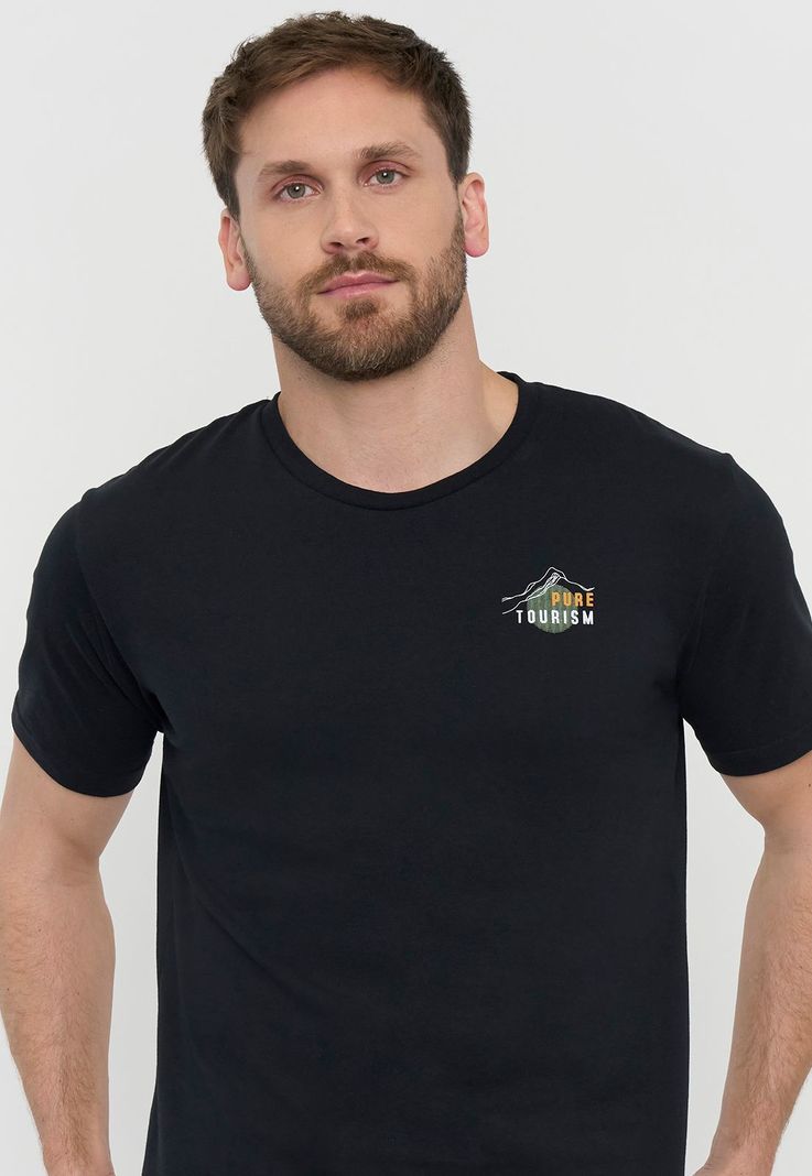 Polera Outdoor Hombre Fun Negro Corona-2
