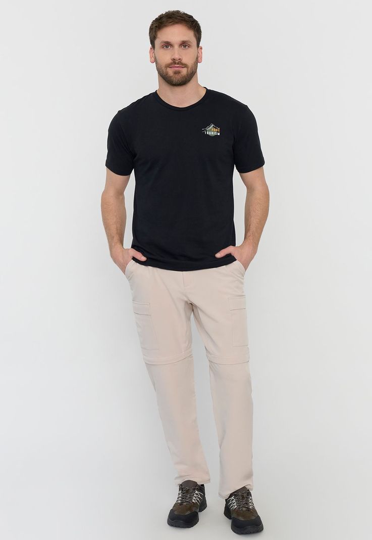 Polera Outdoor Hombre Fun Negro Corona-3