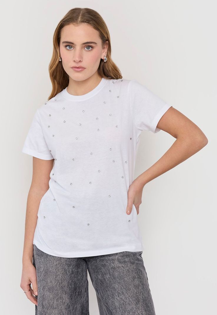 Polera Mujer Fun Oversize Blanco Brooklyn Corona-0