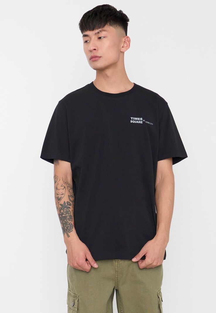 Polera Hombre Fun Photoprint Color Negro Corona-0