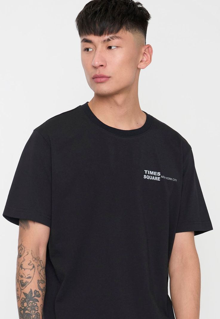Polera Hombre Fun Photoprint Color Negro Corona-2