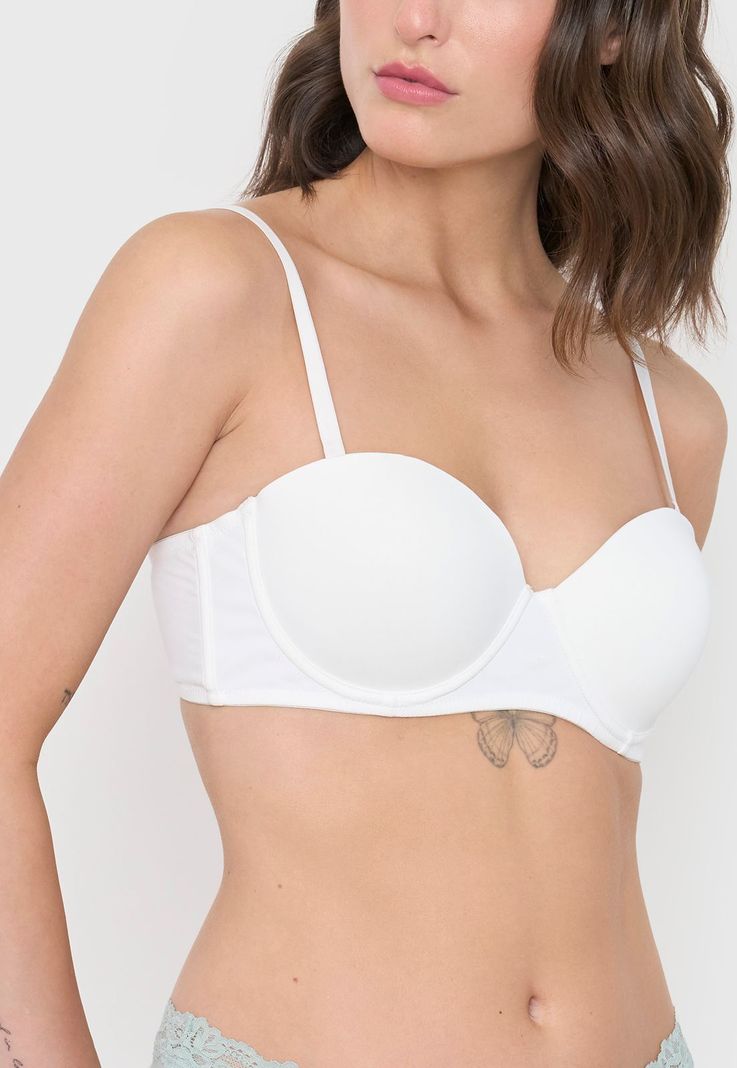 Sostén Mujer Strapless Copa C Ecru Corona-2