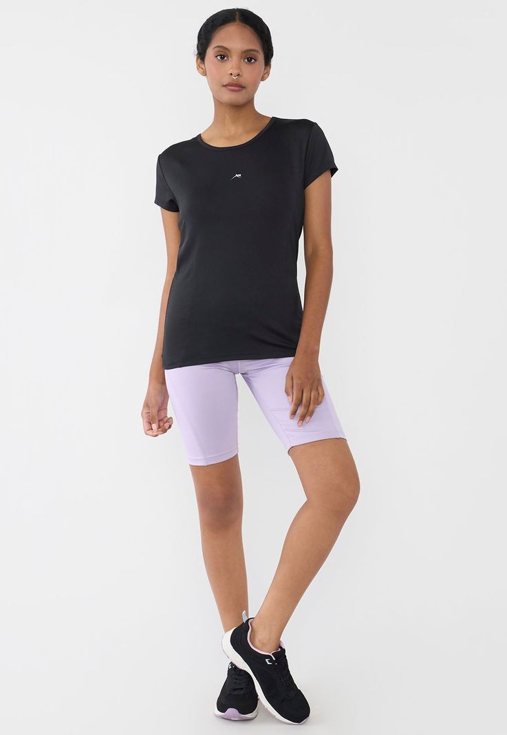 Polera Mujer Deportiva Cortes Negro Corona-3