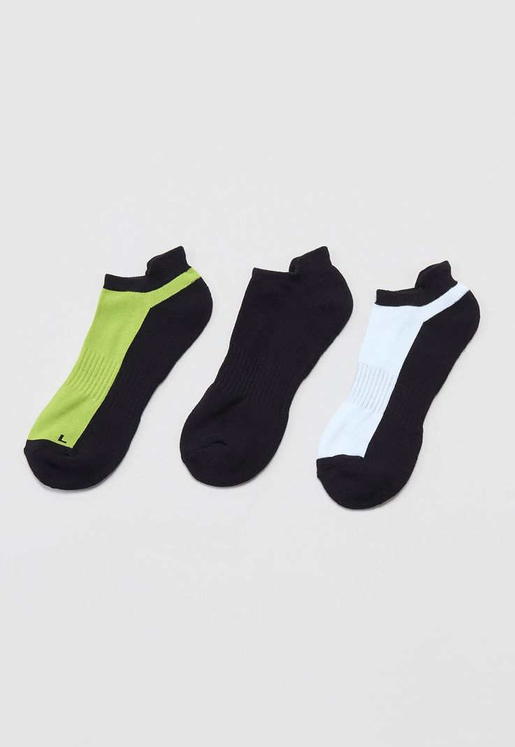 Calcetines Hombre Tripack Deportivo Mix Blanco Corona-2