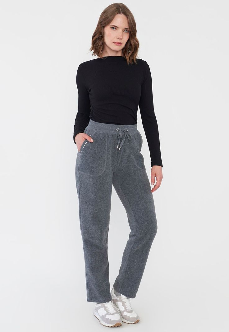 Pantalón Mujer Polar Charco Melange Corona-0