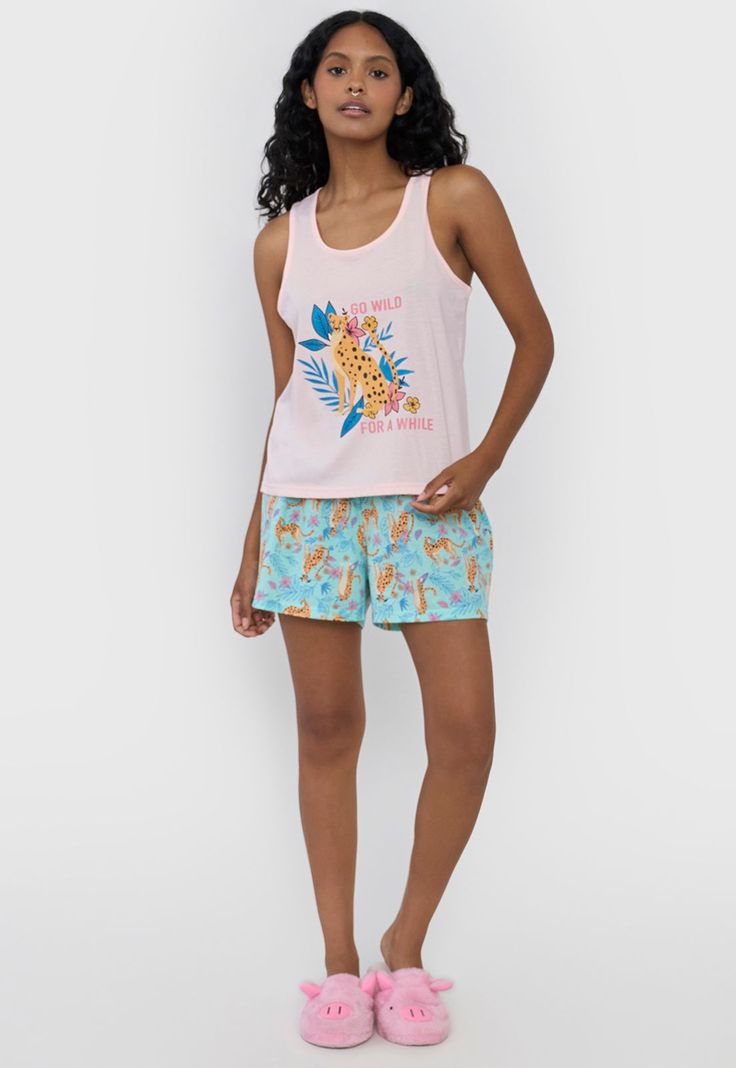 Pijama Mujer Sudadera Print Rosado Wild Corona-3