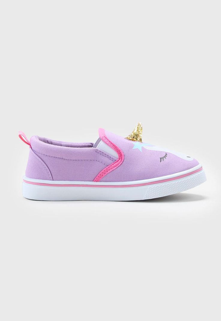 Zapatilla Niña Kids Slip On Lila Corona-1
