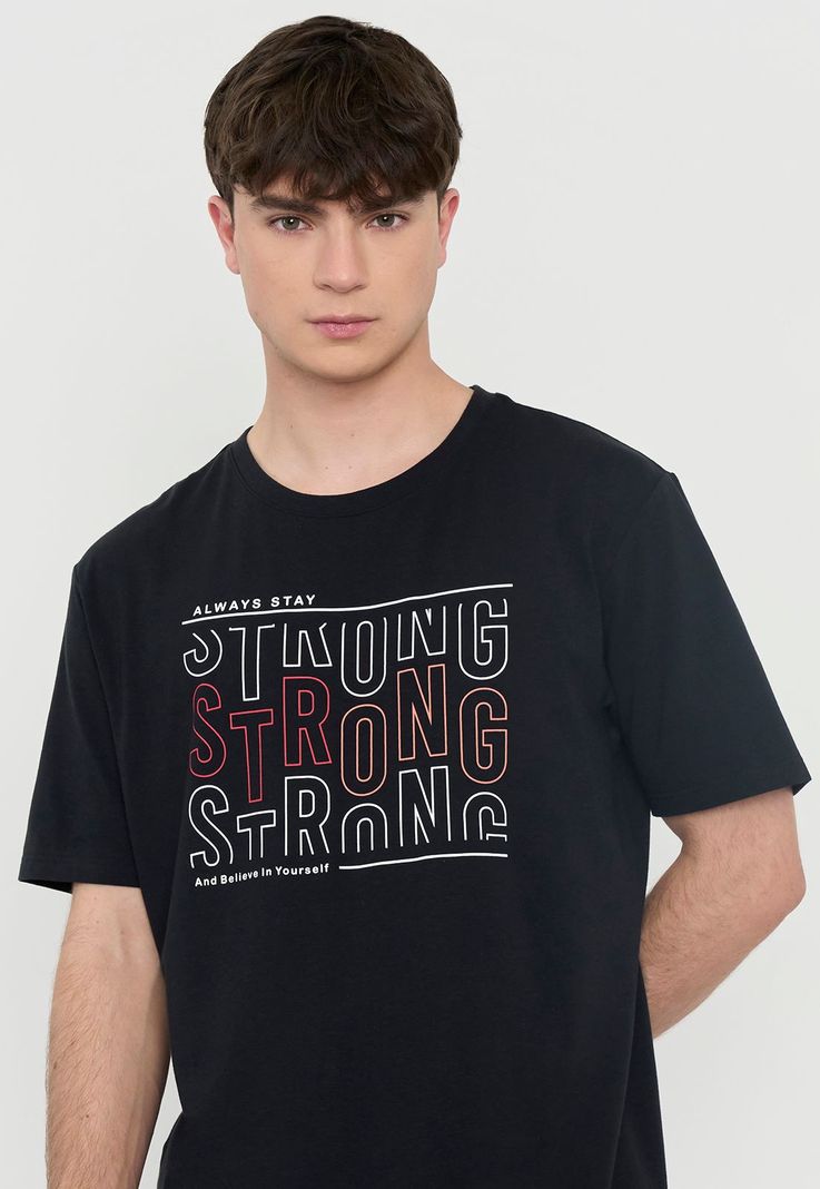 Polera Hombre Deportiva Fun Negro Corona-2