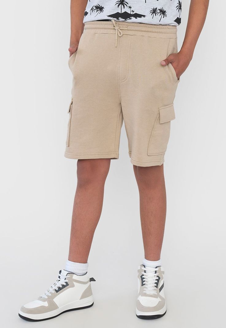 Short Niño Teen Punto Cargo Beige Corona-1