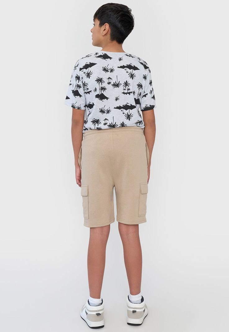 Short Niño Teen Punto Cargo Beige Corona-2