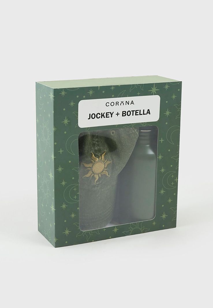 Pack Jockey + Botella Mujer Verde Corona-3