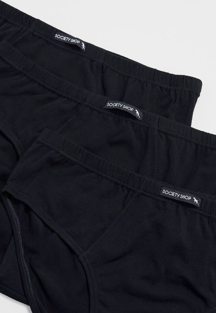 Slip Hombre Tripack Mix Negro/Gris Corona-2