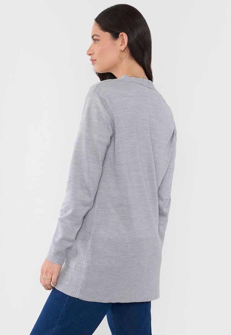 Cárdigan Mujer Gris Corona-1