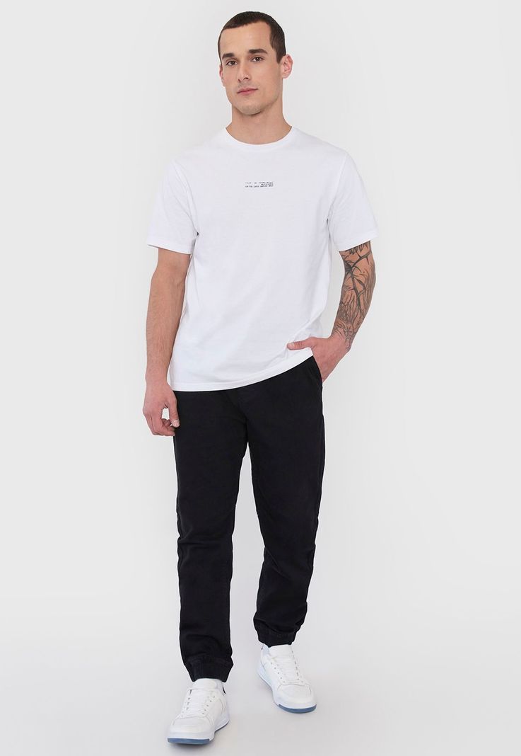 Pantalón Hombre Jogger Fit Negro Twill Corona-0