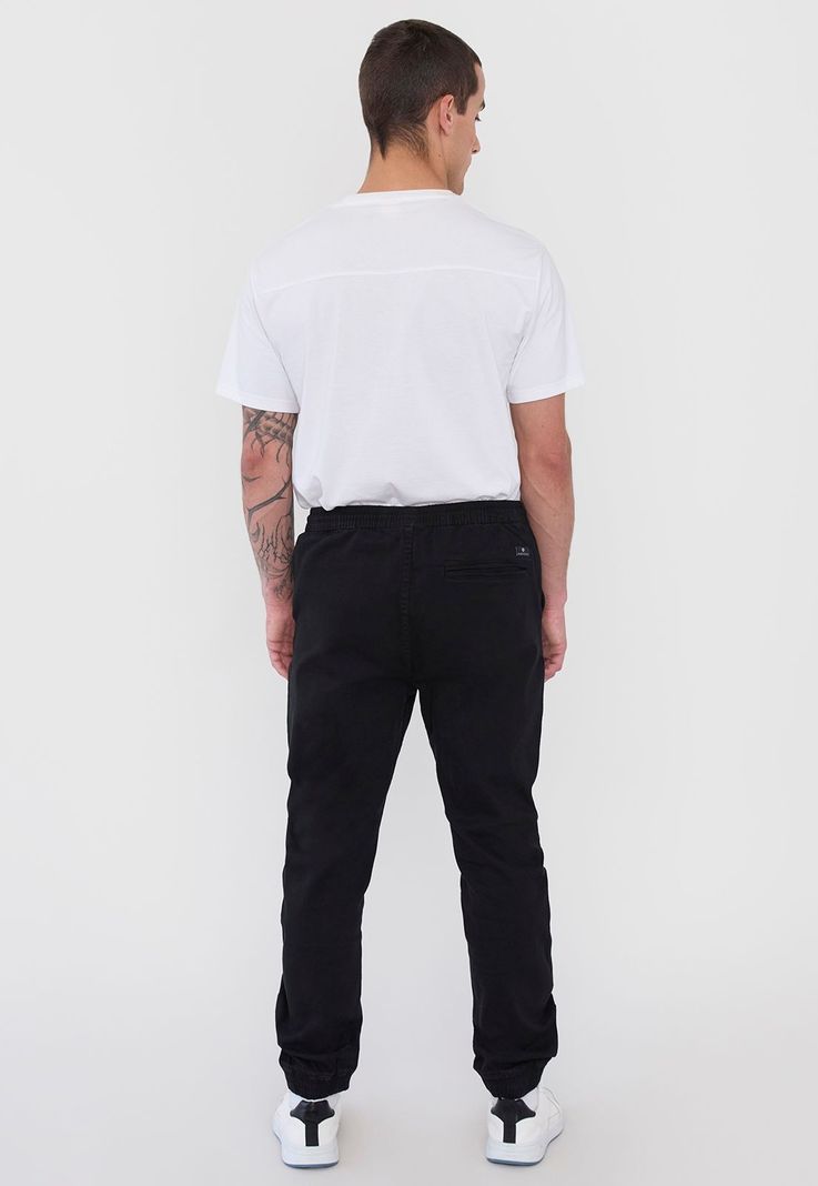 Pantalón Hombre Jogger Fit Negro Twill Corona-2