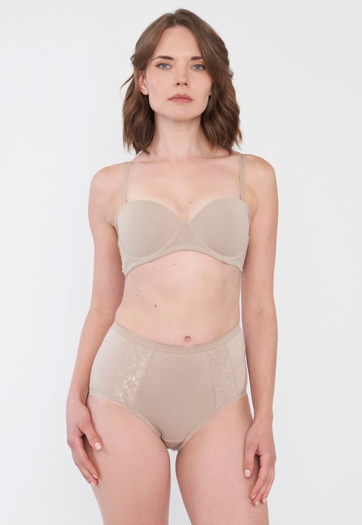 Sostén Mujer Strapless Beige Copa B Corona-3