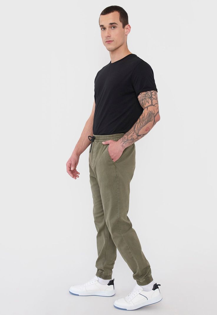 Pantalón Hombre Jogger Fit Verde Twill Corona-3