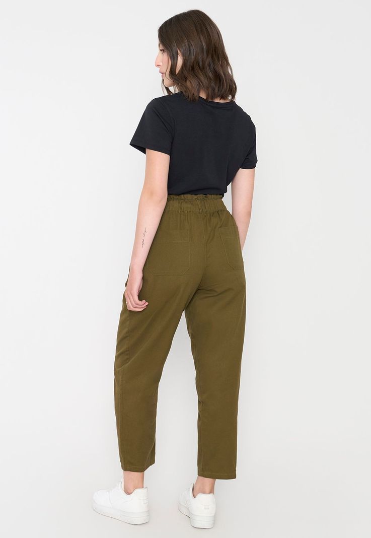 Pantalón Mujer Jogger Oliva Corona-2