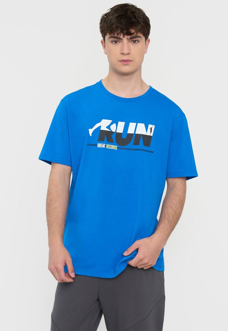 Polera Hombre Deportiva Fun Azul Corona-0