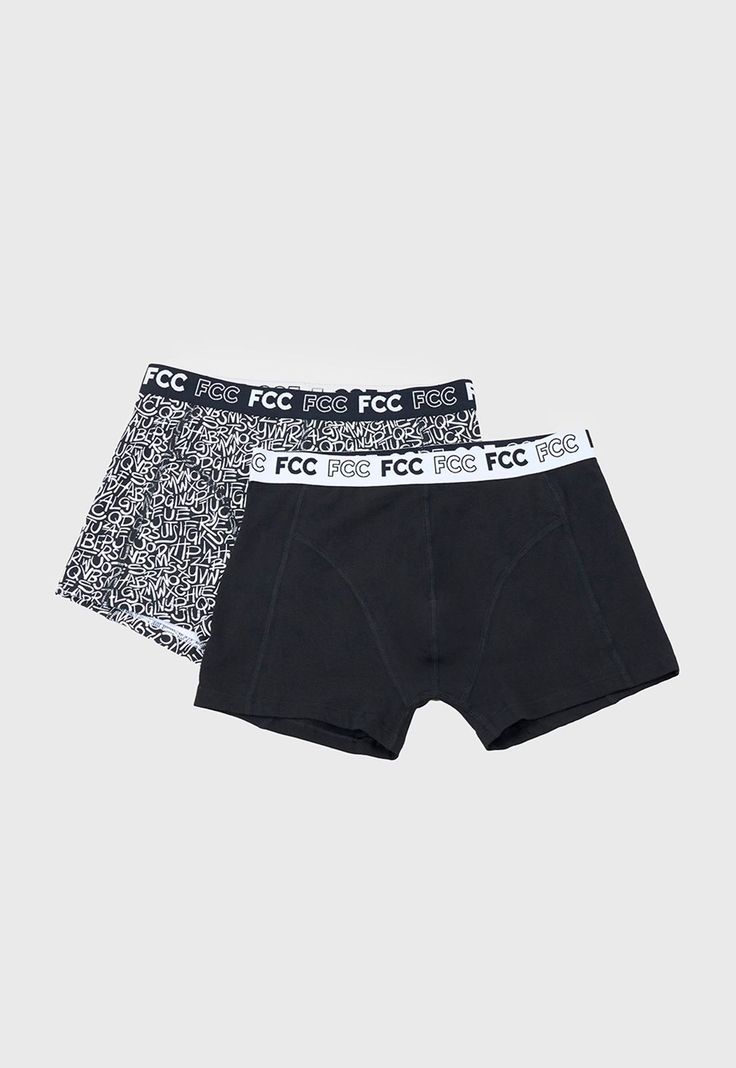 Bóxer Hombre Bipack Mix Print Negro/Blanco Corona-0
