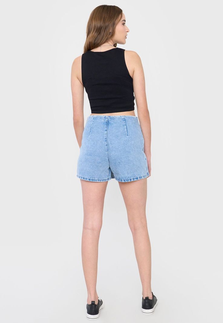 Short Mujer Skort Azul Claro Corona-2