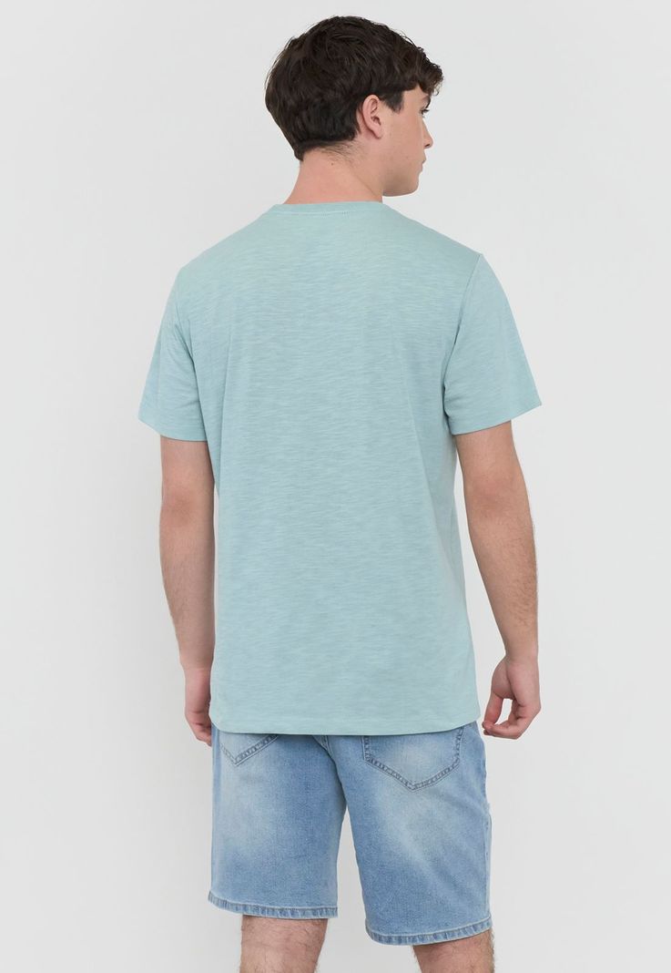 Polera Hombre Fun Bolsillo Verde Corona-1