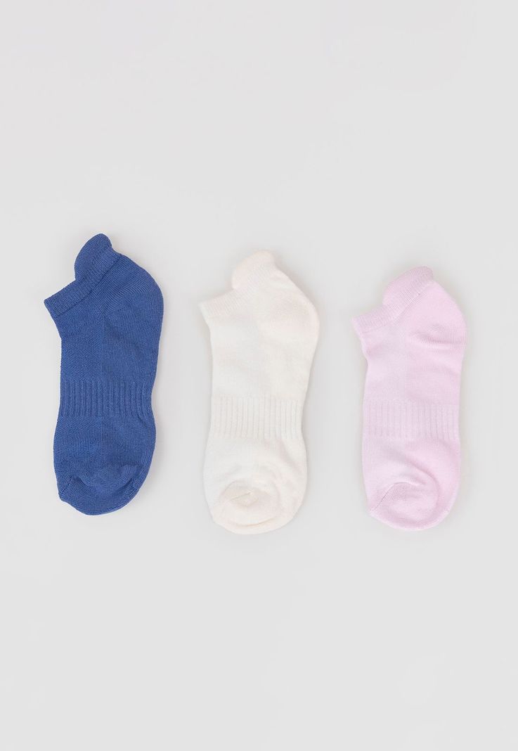 Tripack Calcetines Mujer Deportivos Azul-Blanco Corona-2