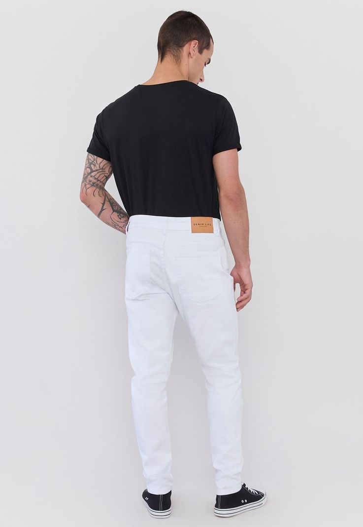 Jeans Hombre Skinny Fit Blanco Corona-2