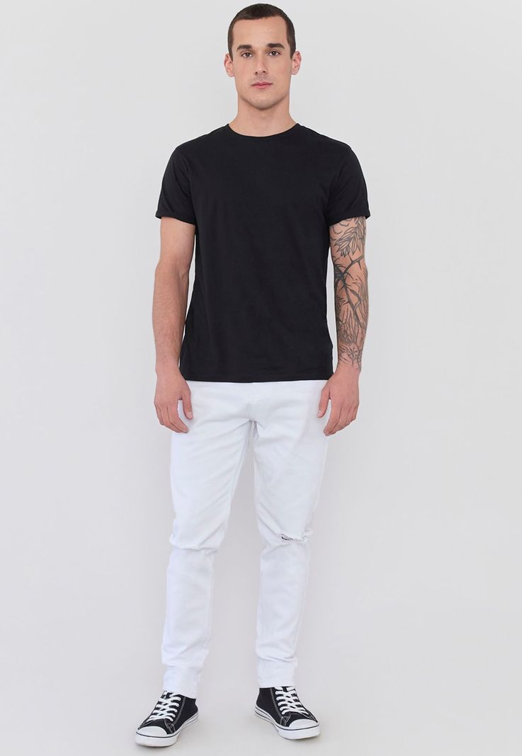 Jeans Hombre Skinny Fit Blanco Corona-3