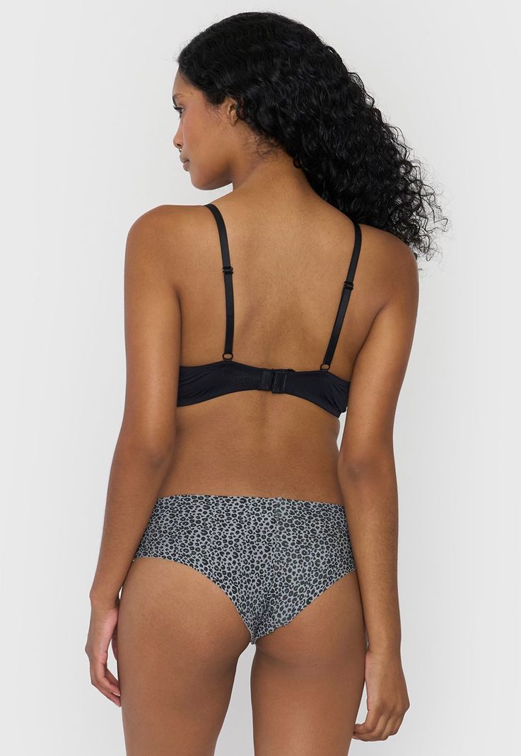 Pantaleta Mujer Cotton Gris Melange Corona-2
