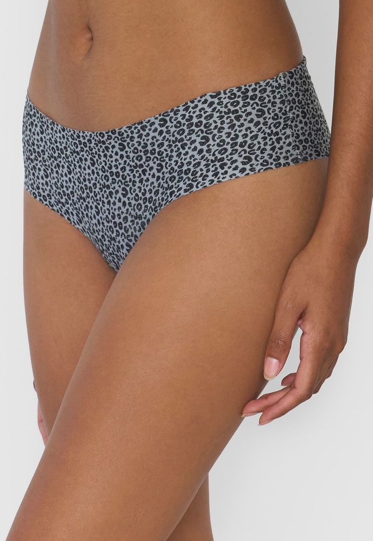 Pantaleta Mujer Cotton Gris Melange Corona-3
