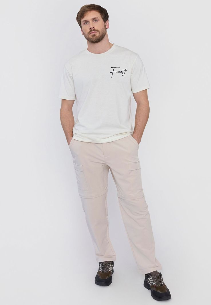 Pantalón Outdoor Hombre Beige Desmontable Corona-0