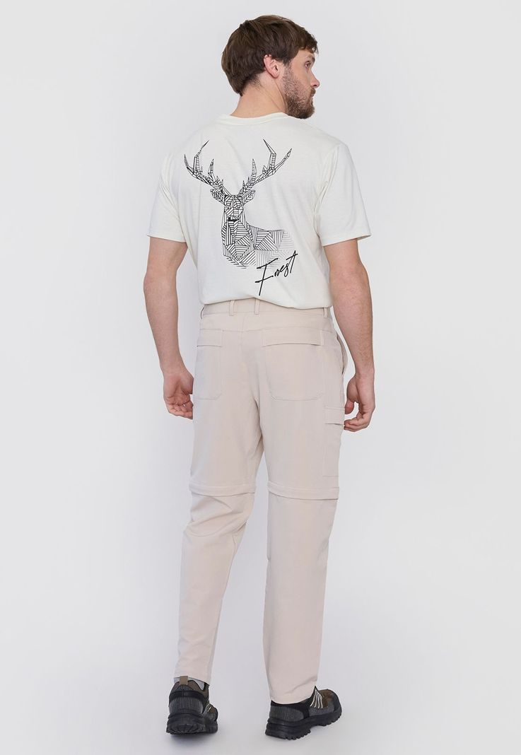 Pantalón Outdoor Hombre Beige Desmontable Corona-2