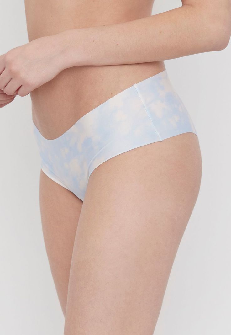 Pantaleta Mujer Microfibra Celeste Tie Dye Corona-3