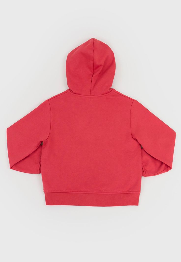 Poleron Niño Kids Zipper Rojo Corona-1