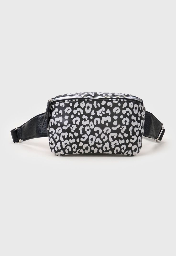 Banano Mujer Animal Print Negro Corona-0