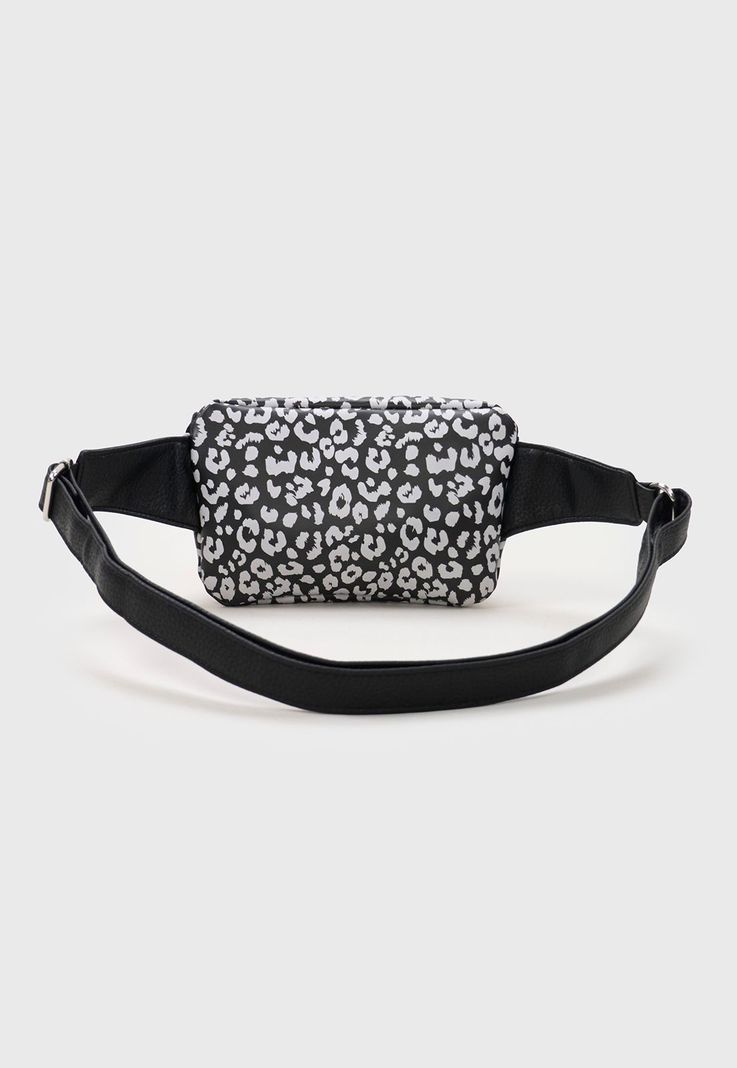 Banano Mujer Animal Print Negro Corona-1