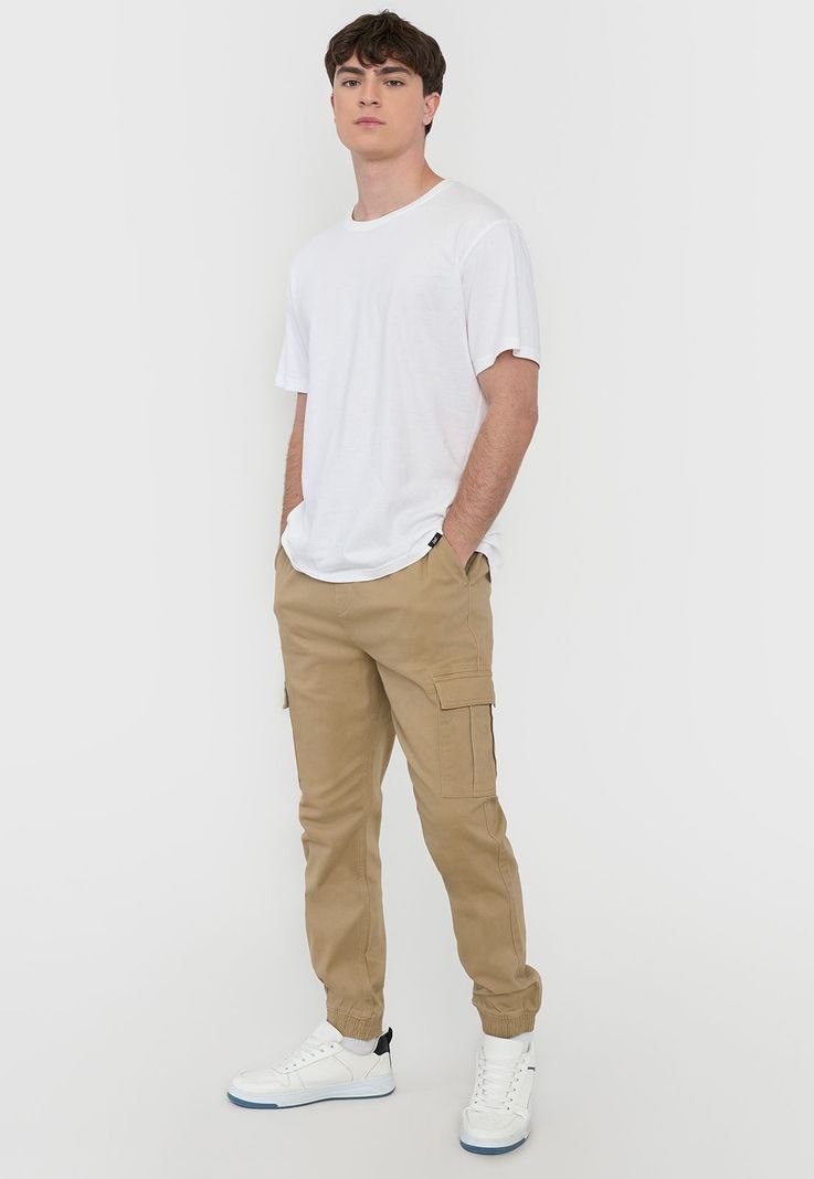 Jogger Hombre Cargo Camel Corona-0