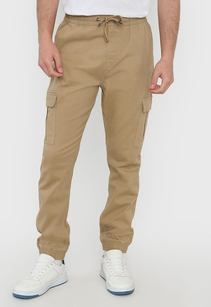 Jogger Hombre Cargo Camel Corona-1