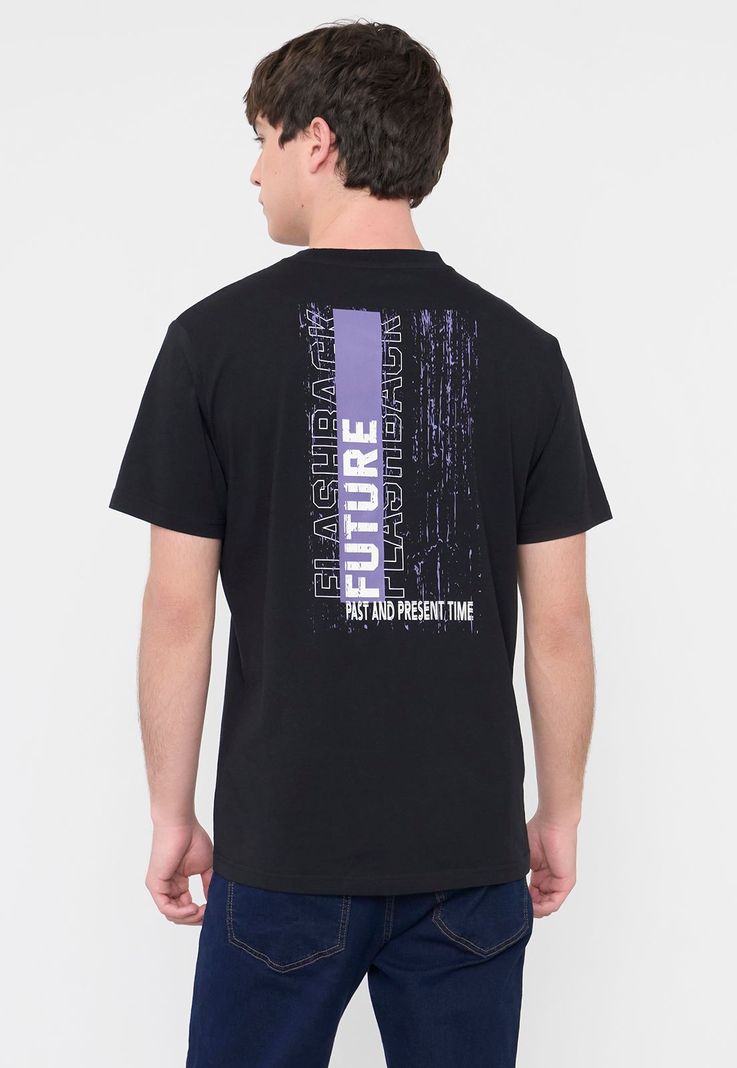 Polera Hombre Fun Texto Color Negro Corona-1