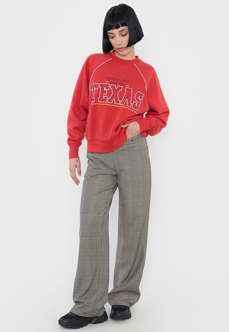 Polerón Mujer R-Neck Rojo Corona-3