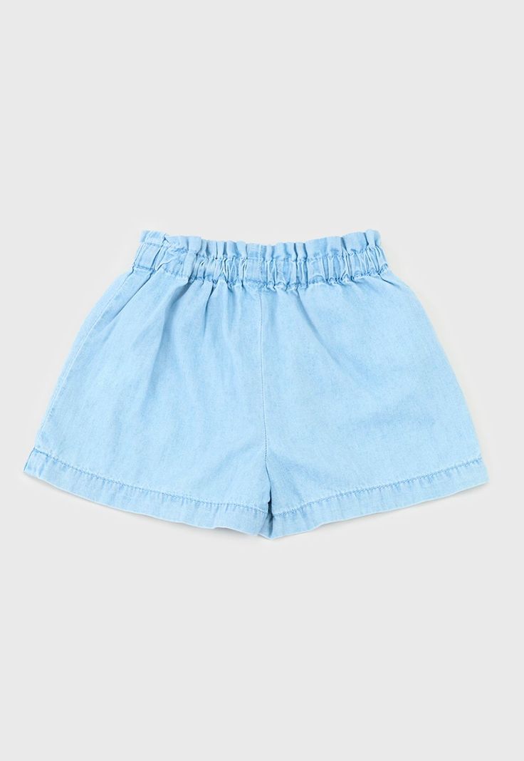 Short Bebe Niña Denim Celeste Corona-1