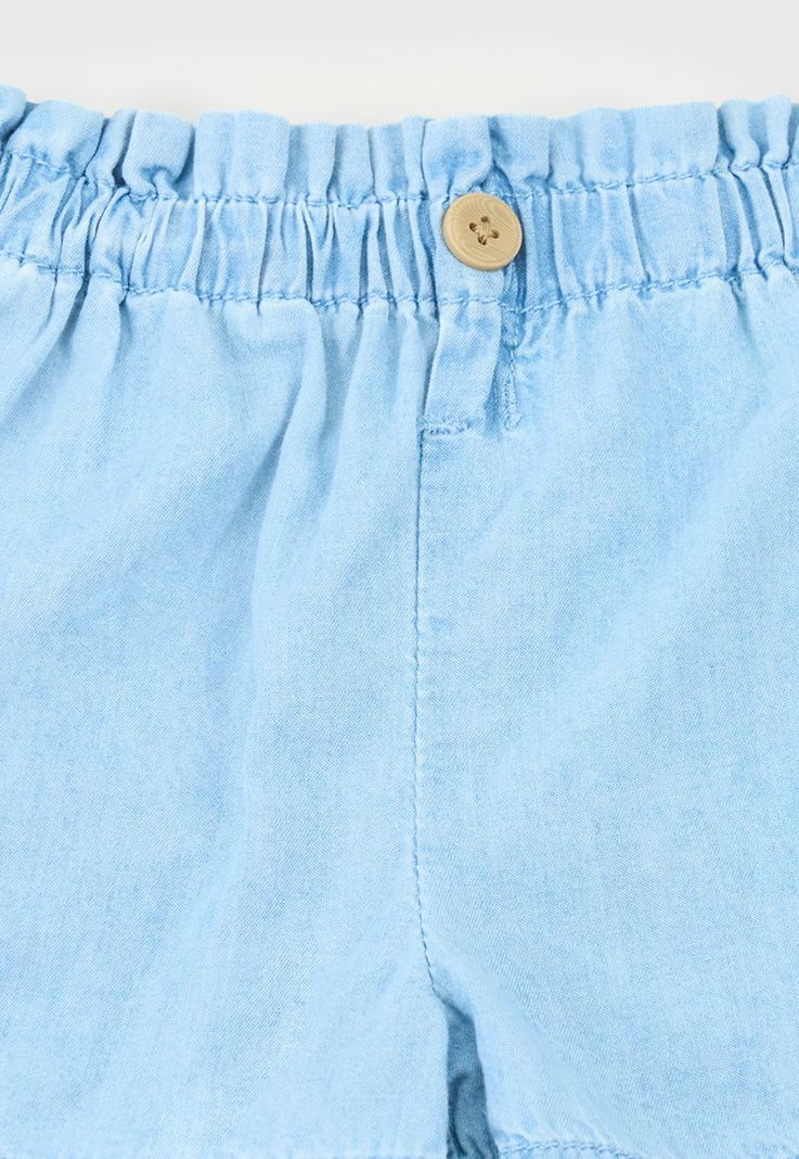 Short Bebe Niña Denim Celeste Corona-3
