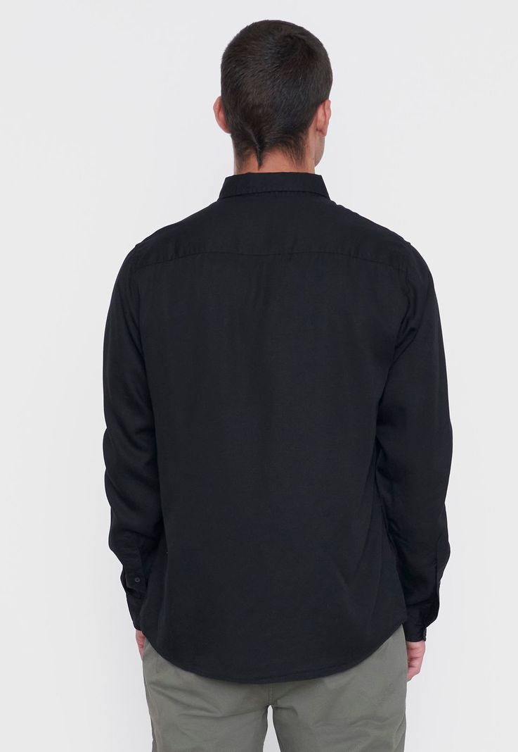 Camisa Hombre Liviana Negro Corona-1