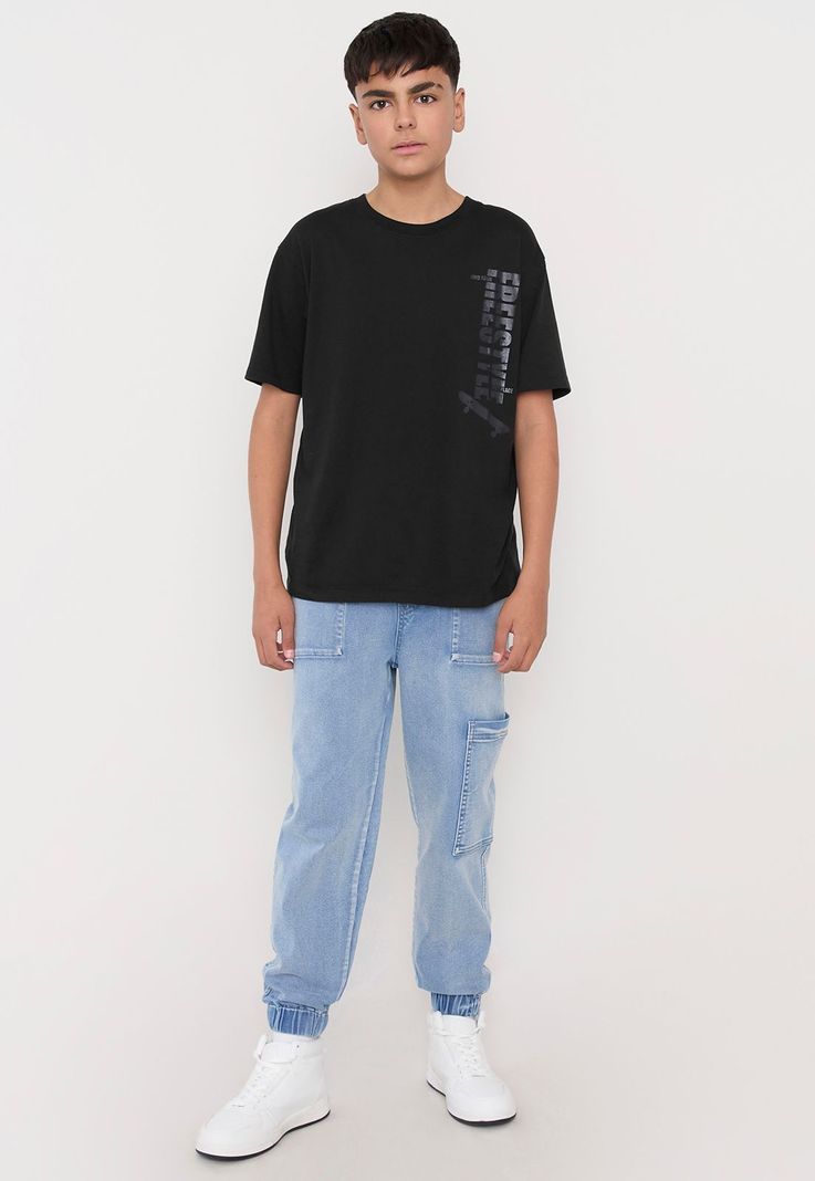 Jeans Niño Teen Jogger Azul Claro Corona-0