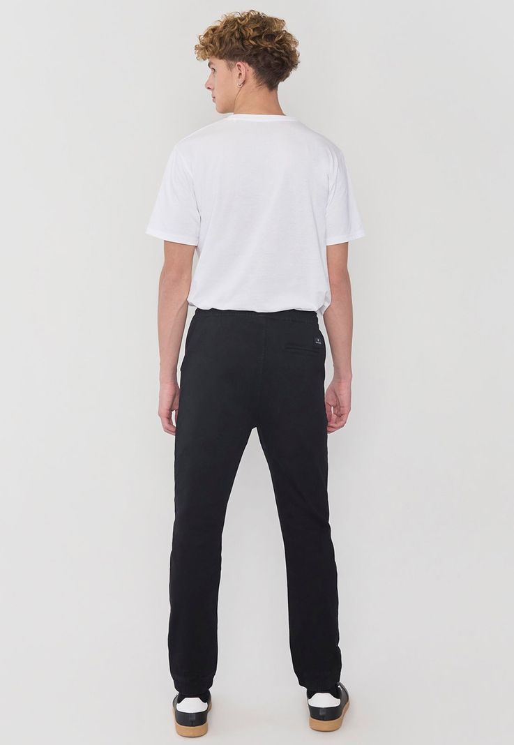 Pantalón Hombre Twill Jogger Fit Negro Corona-2