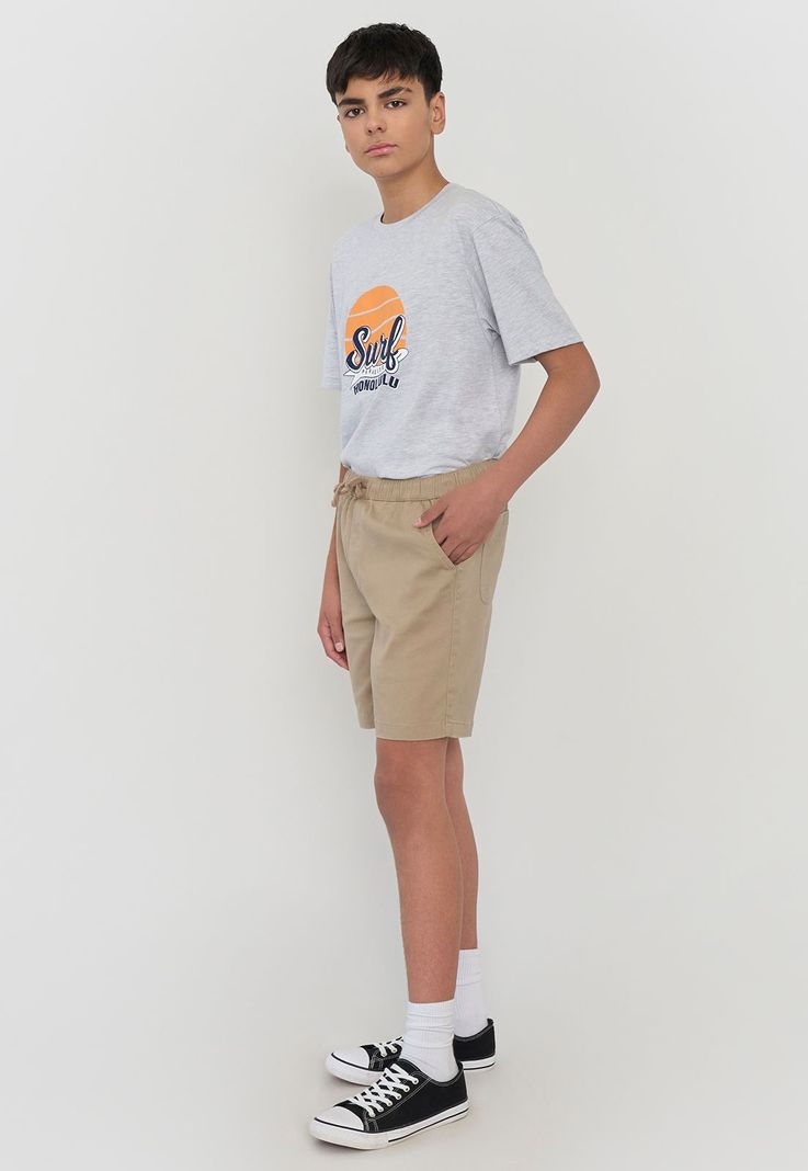 Short Niño Teen Gabardina Beige Corona-3