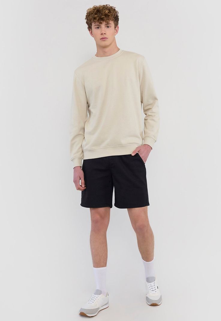 Polerón Hombre Bomber Color Negro Corona-3