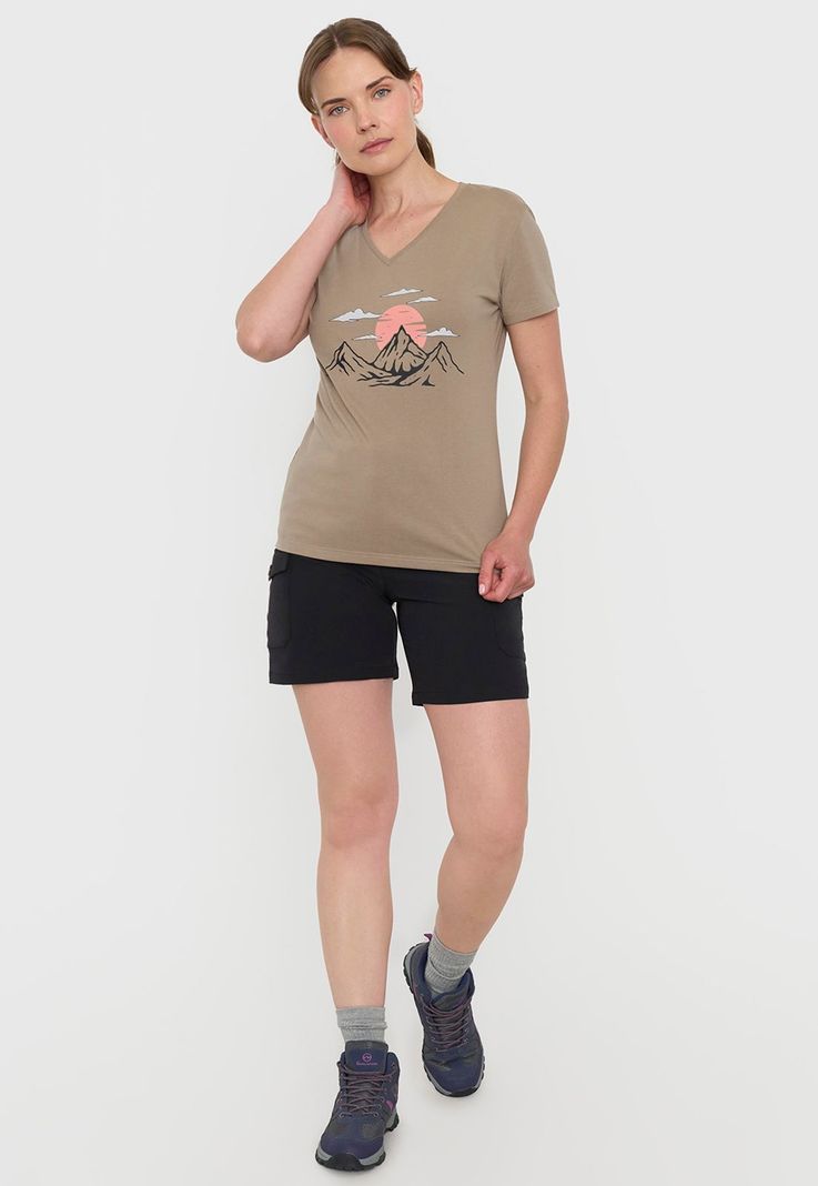 Polera Outdoor Mujer Fun Taupe Corona-3